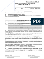 Annexure-2 (Revised 2021-22) Certificate and Undertaking From Student (Use Blue Ink Pen Only)