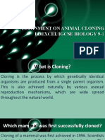 Assignment On Animal Cloning Edexcel Igcse Biology 9-1