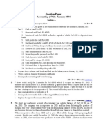 Question Paper Accounting (3702) : January 2004: Answer Any Two From The Four Questions Given Below