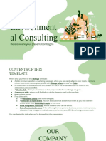 Environmental Consulting Green Variant PPT Template