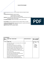 Lesson Plan Example