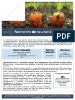 Recherche de Naturalite