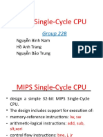 MIPS Single-Cycle CPU