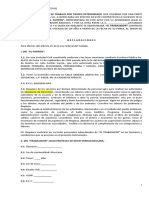 Contrato Inidividual de Trabajo para Trabajadores Administrativos