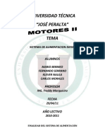 Sistema de Alimentación Diesel