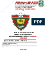 Carpeta de Autoaprendizaje - 5º - CT 2021