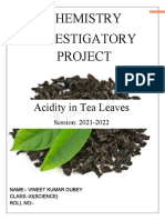 Chemistry Investigatory Project: Acidity in Tea Leaves