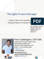 Product Owner 10 Key Traits Webinar - Peter Saddington