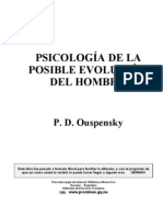 Ouspensky P D - Psicologia de La Posible Evolucion Del Hombre