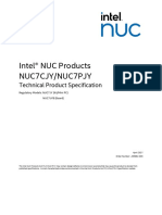 Intel® NUC Products Nuc7Cjy/Nuc7Pjy: Technical Product Specification