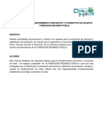 Programa Mantenimiento Preventivo y Correctivo de Equipos