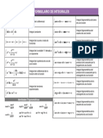 Formulario de Integrales