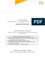 Planteamiento y Formulación Del Problema de Investigación