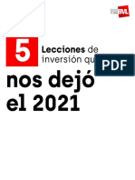 5 Lecciones de Inversión Que Nos Dejó El 2021