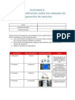 Matriz de Clasificacion Sobre Los Metodos de Separacion de Mezclas