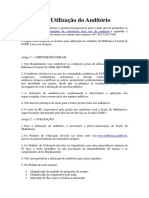 Formulário de Solicitação para Uso Do Auditório