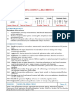 IT Analog and Digital Electronics Syllabus