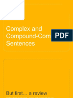 Complex and Compound Complex Sentences