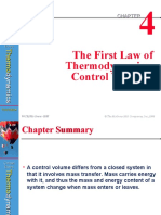 The First Law of Thermodynamics: Control Volumes: Çengel Boles