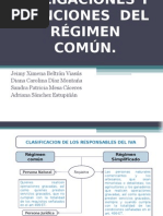 Obligaciones y Sanciones Régimen Común