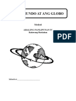 Ang Mundo at Ang Globo: Modyul Araling Panlipunan Iv