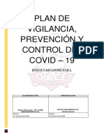 Plan de Vigilancia, Prevención y Control de COVID-19