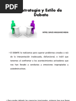 Estrategias y Estilo de Debate