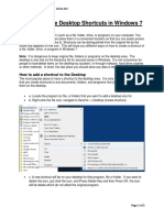 How To Create Desktop Shortcuts in Windows 7