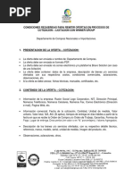 Requisitos para Presentar Una Cotizacion (Vr4)