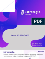 Política Nacional de Resíduos Sólidos e Lei 10650-2003