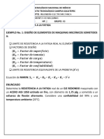 EJERCICIO No 1 - RESISTENCIA A LA FATIGA