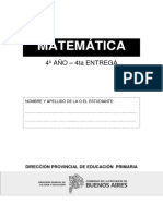 Matemática - Cuarta Entrega 4°