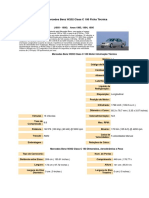 1993 Mercedes Benz W202 Class C 180 Ficha Técnica (1993 - 1995)