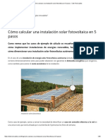 Cómo Calcular Una Instalación Solar Fotovoltaica en 5 Pasos - Click Renovables