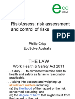 Riskassess: Risk Assessment and Control of Risks: Phillip Crisp Ecosolve Australia