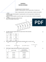 Protein Synthesis Paper 1 (Multiple Choices)