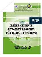 Career Guidance Advocacy Program For Grade 12 Students: Patin-Ay National High School