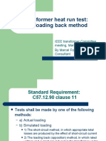Transformer Heat Run Test: The Loading Back Method