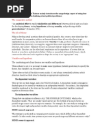 Comparative Methods Summary