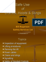 Safe Use of Cranes, Hoists & Slings