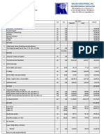 Bill of Quantities: Air Conditioning & Ventillation