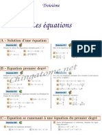 Chingatome-Troisième-Les Équations