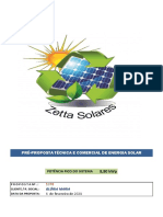 Pré-Proposta Técnica E Comercial de Energia Solar: Potência Pico Do Sistema