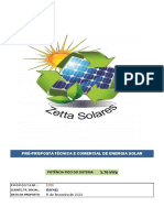 Pré-Proposta Técnica E Comercial de Energia Solar: Potência Pico Do Sistema