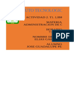 Actividad 2. T1. Libro de Excel..