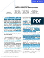 The Quest To Replace Passwords: A Framework For Comparative Evaluation of Web Authentication Schemes