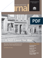 Journal: "A Just Cause For War"