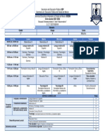 Horario 3°A