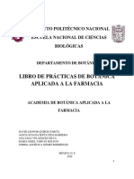 Manual de Prácticas: Botánica Aplicada A La Farmacia