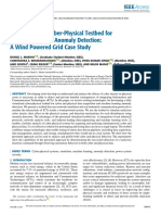 The Virtualized Cyber-Physical Testbed For Machine Learning Anomaly Detection A Wind Powered Grid Case Study